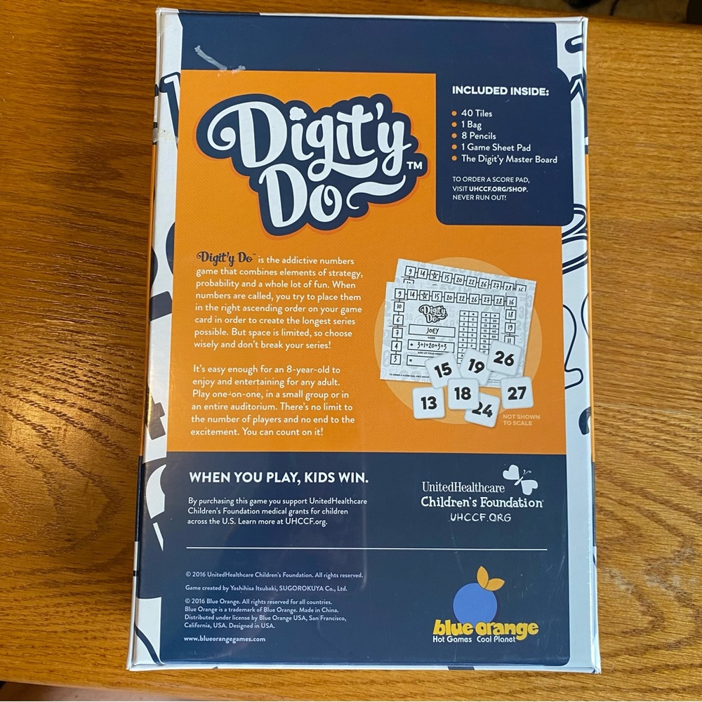 Digit’y Do: The Numbers Game -NIB - Picture 2 of 2